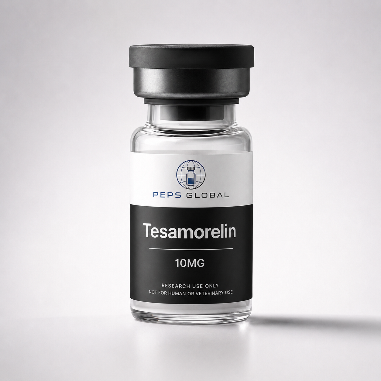PEPS GLOBAL research vial with DNA visualization